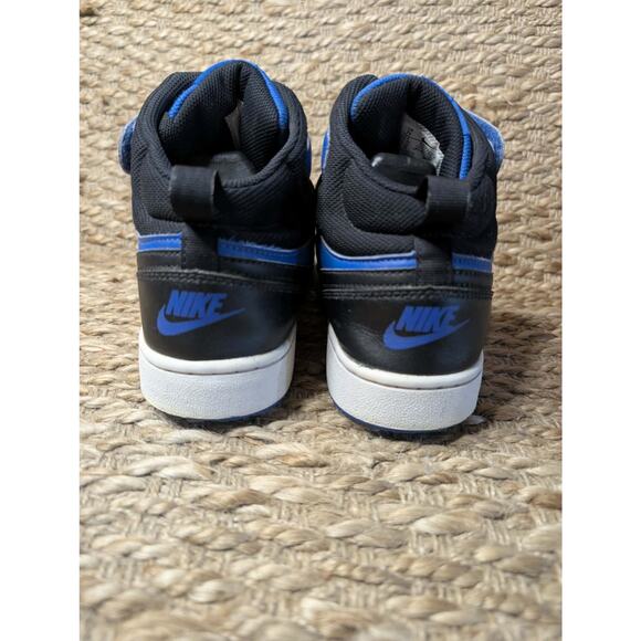 Nike Boys Court Borough Mid CD7782-404 Blue Basketball Shoes Sneakers Size 7Y - Picture 5 of 7